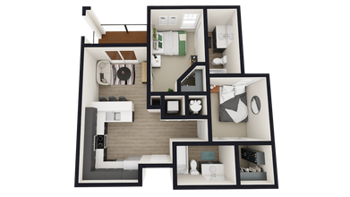 E1 - 5x5.5 Standard floor plan